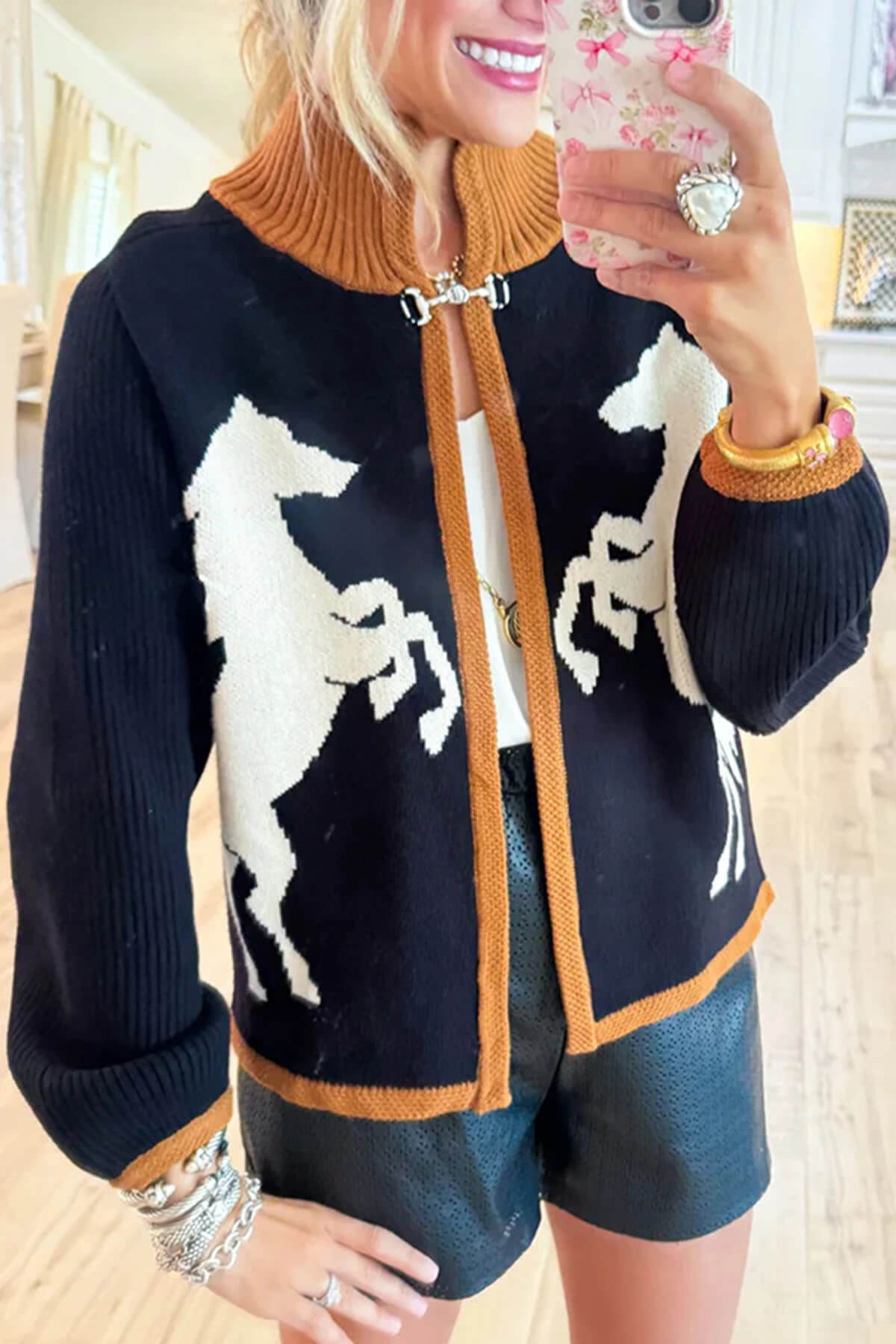Knit Long Sleeve Casual Cardigan