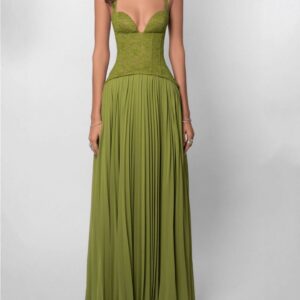 Lace Halter Maxi Dress