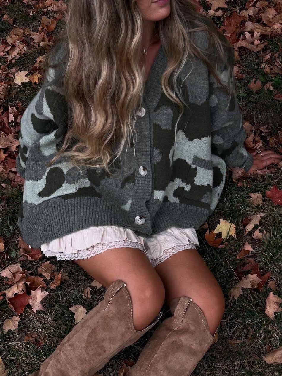Knit Loose Fit Casual Cardigan